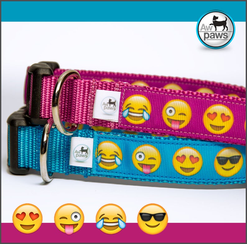 Emoji Dog Collar Etsy
