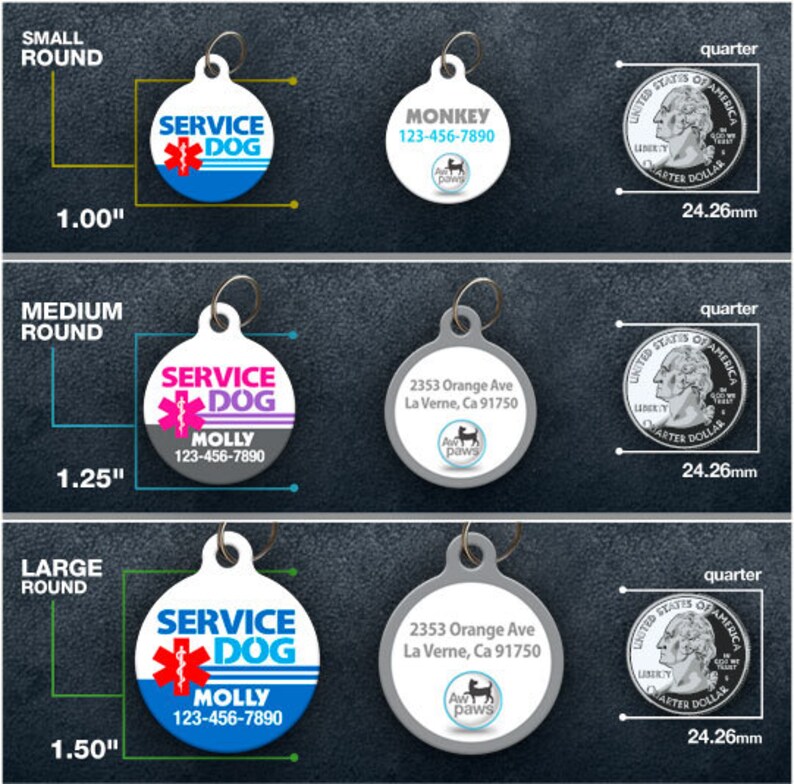 Service Dog Collar and ID Tag Etsy