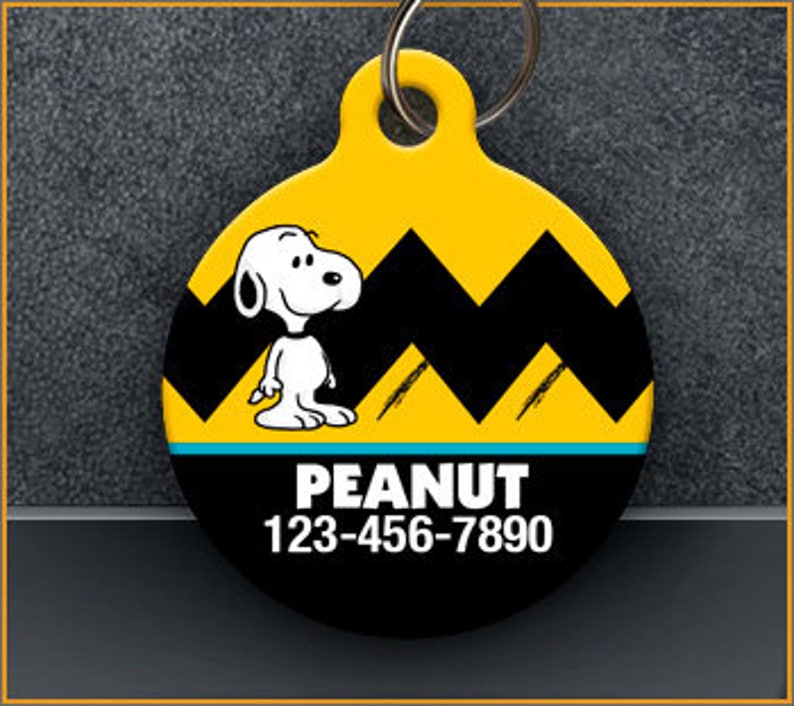Snoopy PET ID TAGS Etsy
