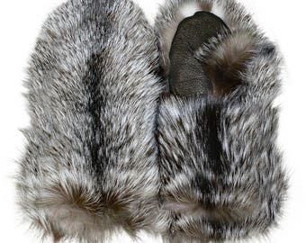 Silver fox fur | Etsy