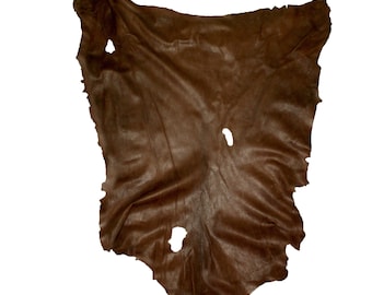Glacier Wear Leather Buckskin Hide Second Quality Chocolate lth1983