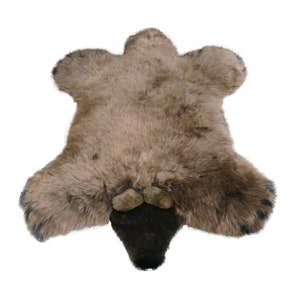 Glacier Wear Brown Bear Sheepskin Rug/Throw shp756A
