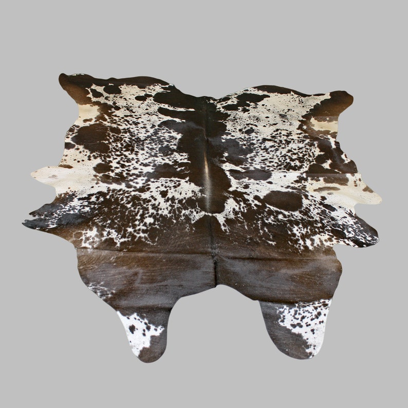 Glacier Wear Longhorn Cow Hide Leather Hair-On Rug #174