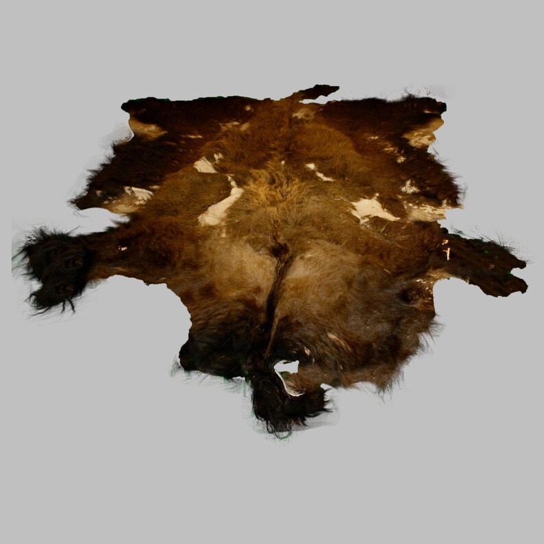 Glacier Wear Second Quality Buffalo Bison Robe Hide Rug #0975