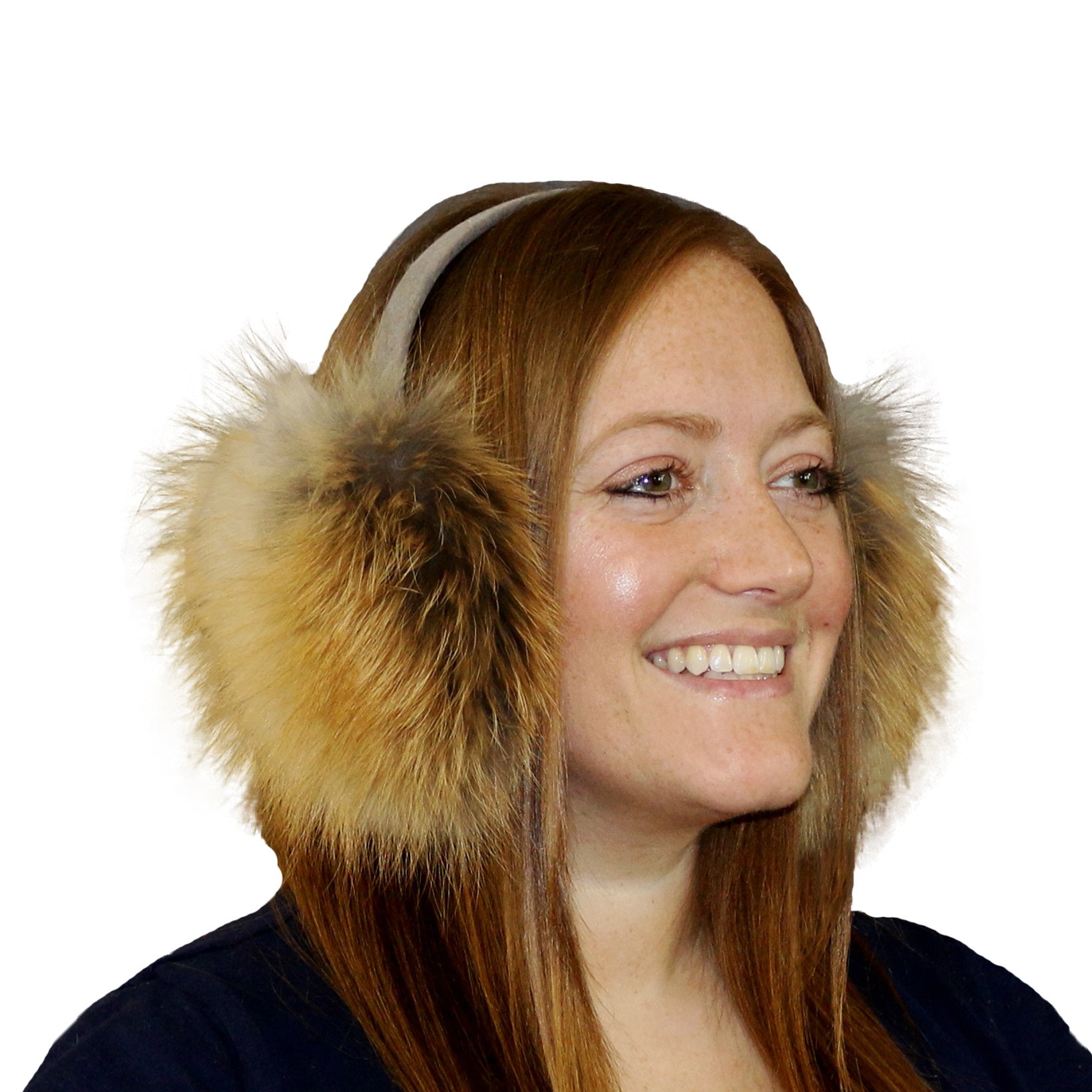 Glacier Wear Red Fox Fur Ear Muffs Mff1150 - Etsy
