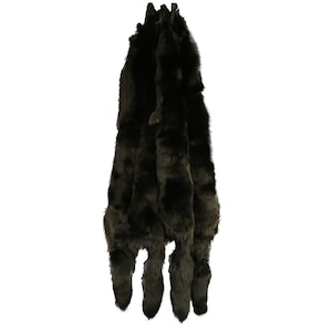 Glacier Wear Premium Label Finnish Black Dyed Blue Fox Pelt - fxx2051