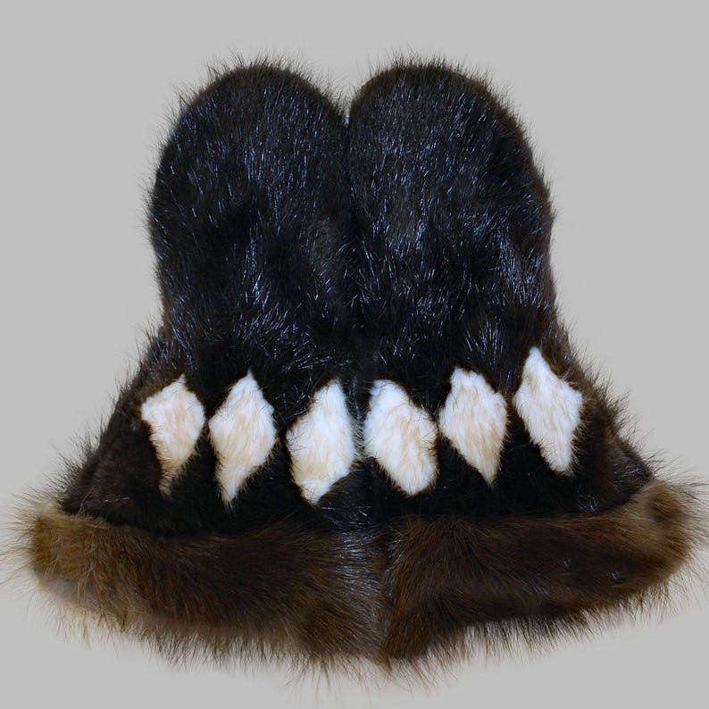 Glacier Wear Alaska Musher Mittens Beaver & Wolverine mts1005 Etsy