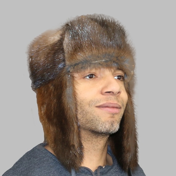 Glacier Wear Muskrat Fur Russian Trooper Hat Hts1100 - Etsy