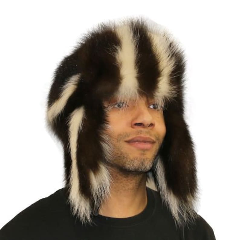 Glacier Wear Skunk Fur Trooper Hat Hts1041 Etsy