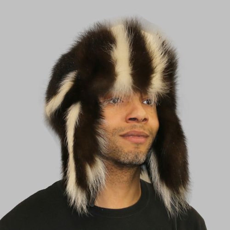 Glacier Wear Skunk Fur Trooper Hat Hts1041 Etsy