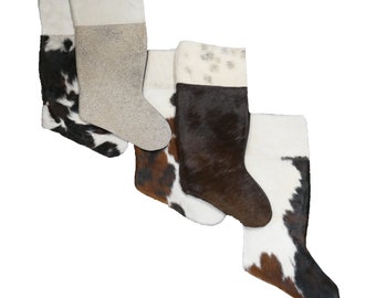 Glacier Wear Cowhide Leather Christmas Stocking cwh300
