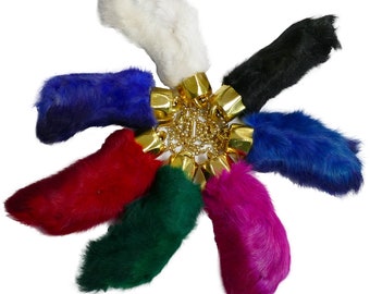 Glacier Wear RABBIT FOOT KEYCHAIN rbt1600kch