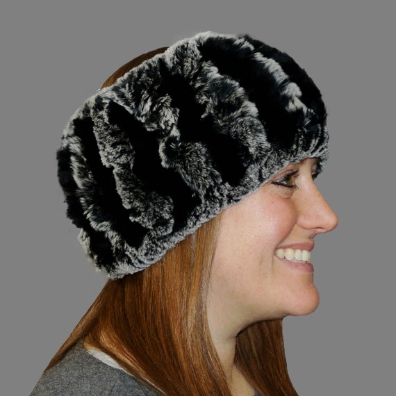 Glacier Wear Rex Rabbit Fur Headbands Neck Warmers Collars  display picture 2