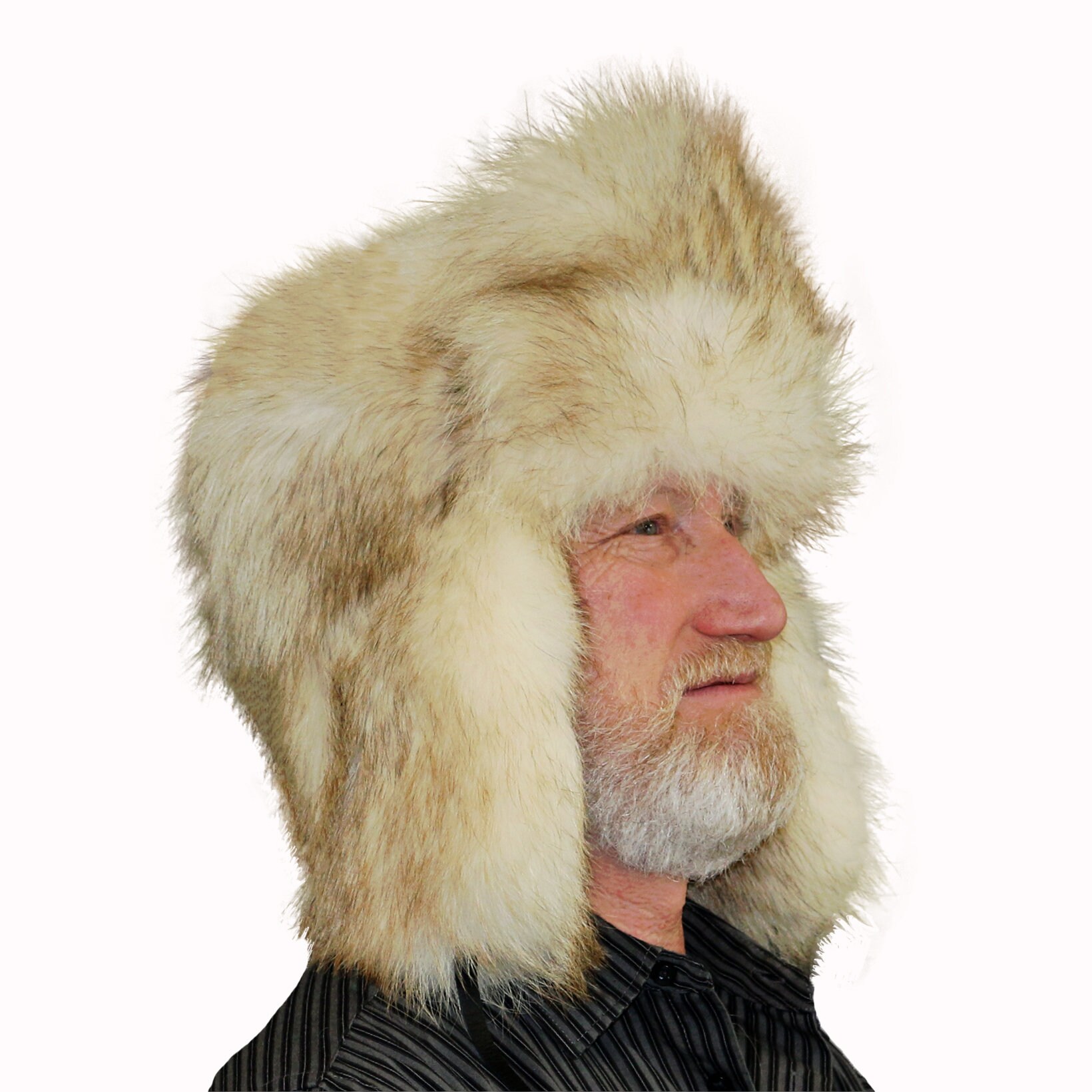 Chapeau Soldat Russe En Fourrure De Lynx Glacier Wear - Taille M à 2XL, Neuf Avec étiquettes