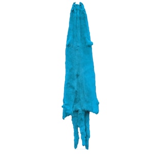 Glacier Wear Mink Pelt Hide Fur Cerulean Blue mnk1216