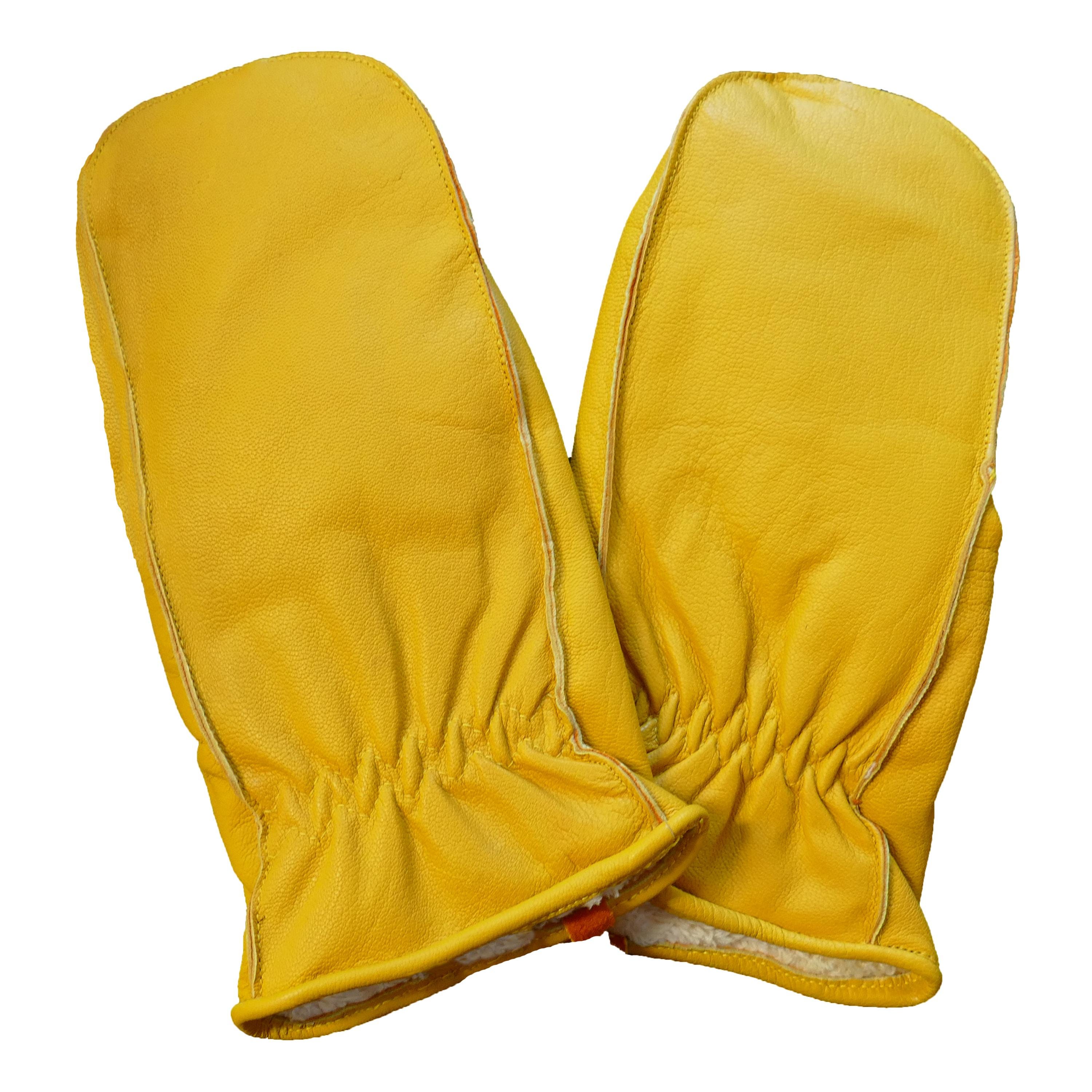 Glacier Wear Men's & Women's Buckskin Chopper Mittens - Gold