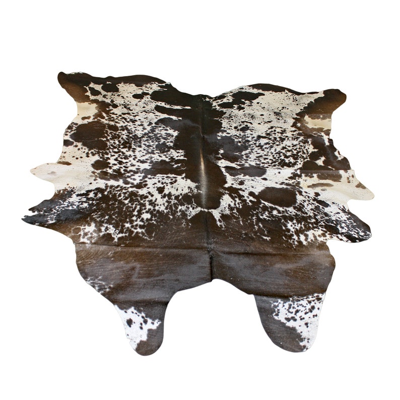Glacier Wear Longhorn Cow Hide Leather Hair-On Rug #174