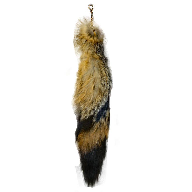 Glacier Wear Gray Fox Fur Tails /& Keychain