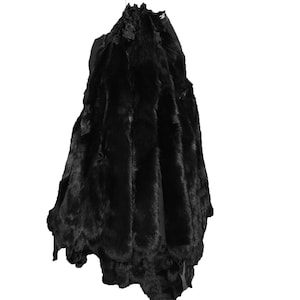 Glacier Wear Premium Label SAGA Black Dyed Blue Fox Pelt - fxx2050