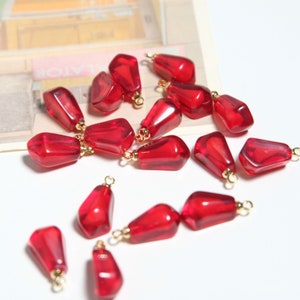 pendants charms resin fruit  pomegranate top quality