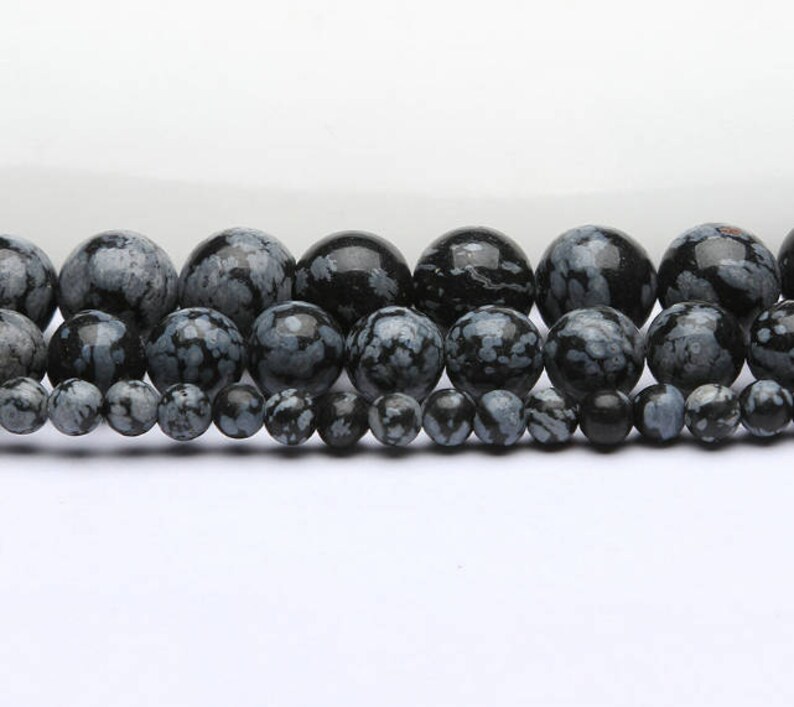 a string of beads stone snow jasper round 4mm6mm8mm10mm
