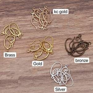 Bulk 50 pcs Earwires, Leverback Earwires Earring Hooks Earring hoops