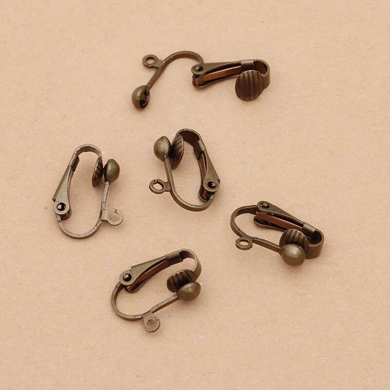 Bulk 50 Pcs Lever Back Earring Clip Backs Non Pierced Etsy