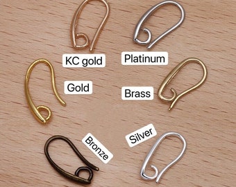 Bulk 50 pcs Earwires, Leverback Earwires Earring Hooks Earring hoops