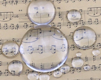 Glass Cabochon glass dome glass insert glass tile round  diameter 6mm-60mm option