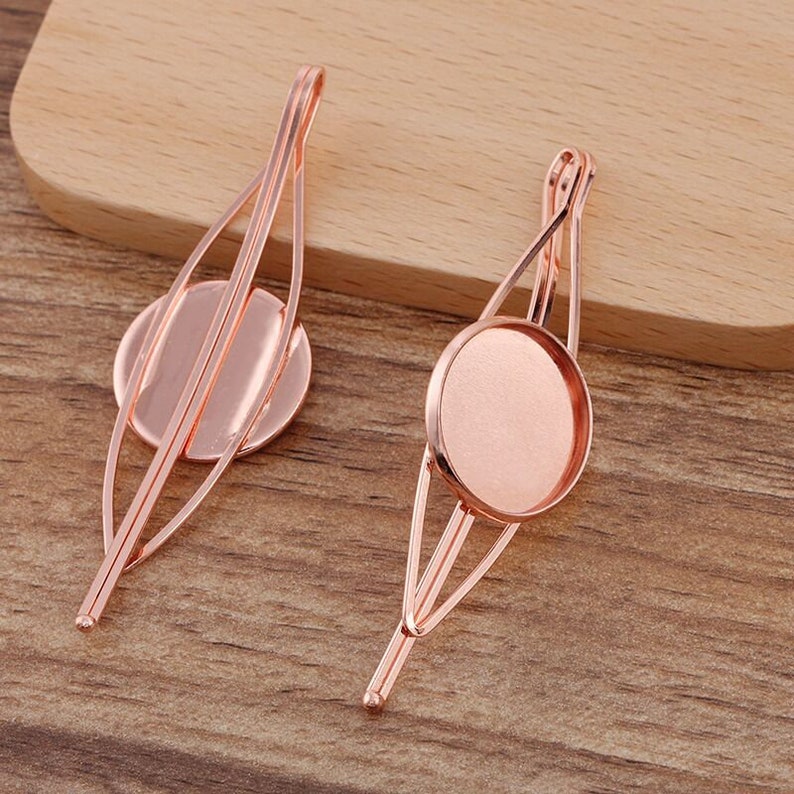 Bulk 20 Hair Clips with 20mm Cabochon Setting Blank Bezels Etsy