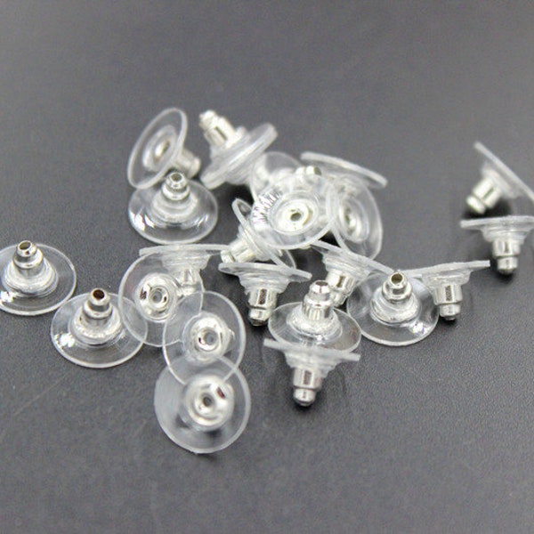 100 pcs  earring backs  earring stopper   stopper nuts