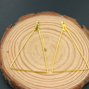 Bulk 50 Pcs Circle Wire Triangle Connector Earring Hoops Lever Back ...