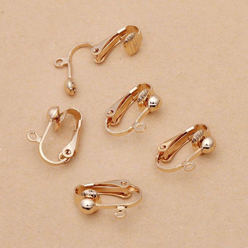 Bulk 50 Pcs Lever Back Earring Clip Backs Non Pierced Etsy