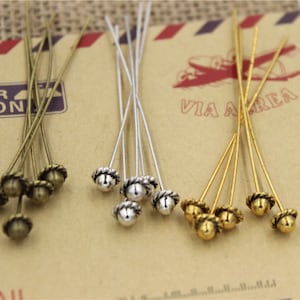 head pin  flower head metal ethnic style top quality