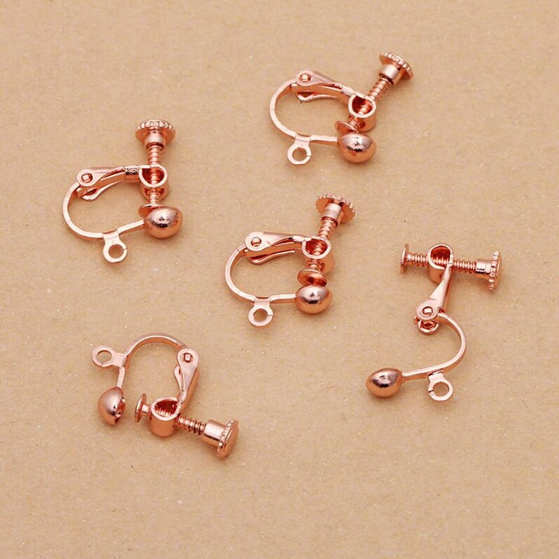Bulk 50 Pcs Lever Back Earring Clip Screw Backs Non Pierced Etsy UK