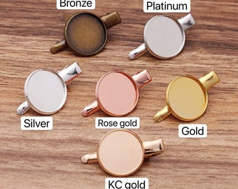 barrette  blank alligator clip hair clip bezel 18mm