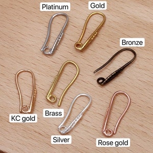 Bulk 50 pcs Earwires, Leverback Earwires Earring Hooks Earring hoops