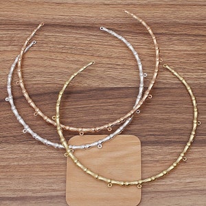 2 pcs necklace chaplet  head crown metal alloy wire for jewelry making