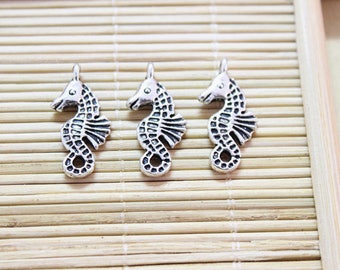 pendants charms sea horse metal antique silver