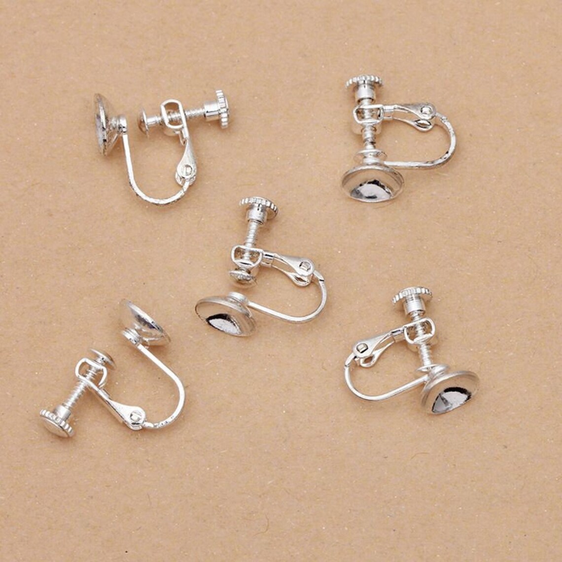 Bulk 20pcs Bezel Lever Back Earring Clip Screw Backs Non Etsy