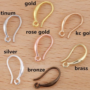 Bulk 50 pcs Earwires, Leverback Earwires Earring Hooks Earring hoops
