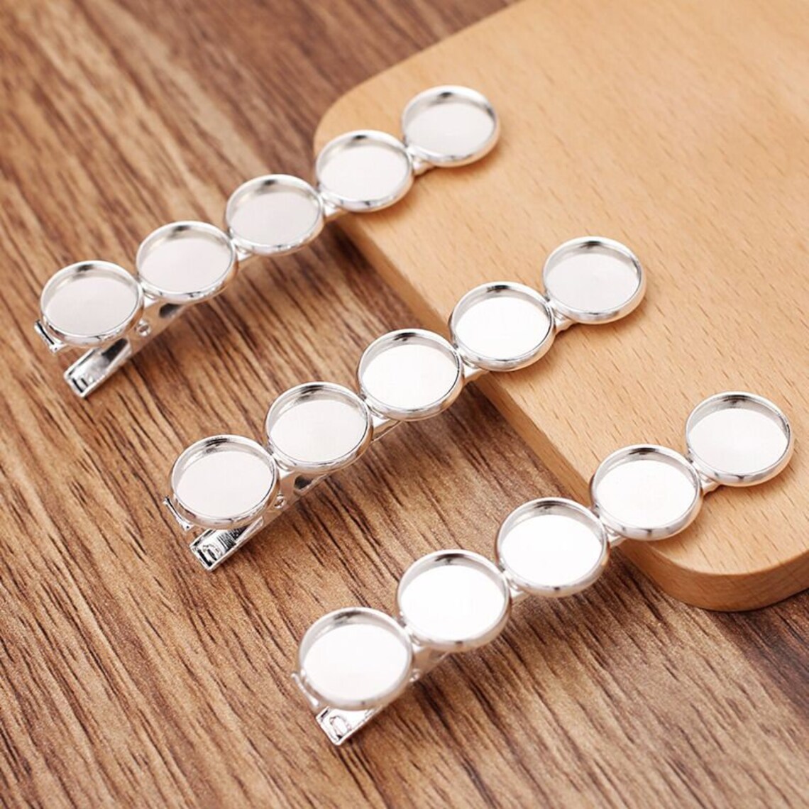 Bulk 10pcs Hair Clips barrette Cabochon Setting Blank Bezels Etsy