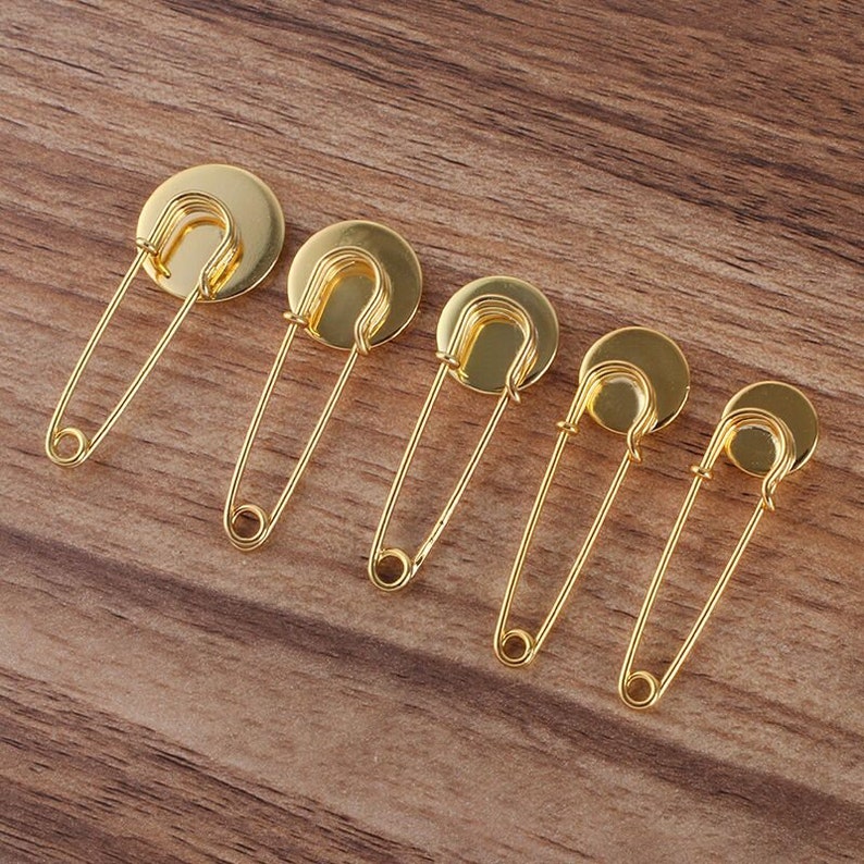 50 pcs supports broche pour cabochon métal en laiton image 3