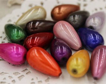 perles en acrylique magique miracle multicolore forme goutte