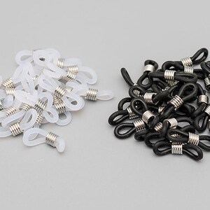 Sujeción de cadena para gafas de silicona, 19 mm de longitud. imagen 2