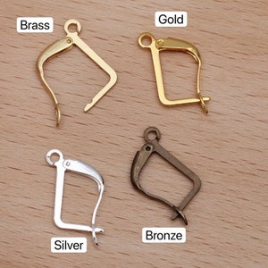 Bulk 200 pcs Earwires, Leverback Earwires  Earring Hooks Earring hoops