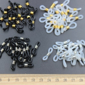 Sujeción de cadena para gafas de silicona, 19 mm de longitud. imagen 1