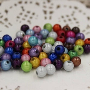 beads acrylic magic miracle round 6mm color option 15 colors option
