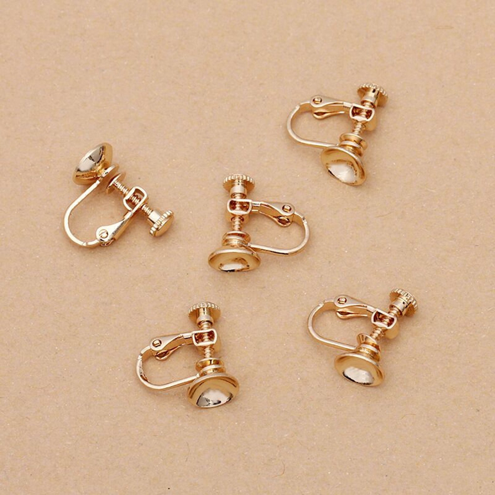 Bulk 20pcs Bezel Lever Back Earring Clip Screw Backs Non Etsy