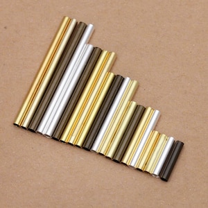 Bulk 500 pcs beads tubes spacer brass base image 1